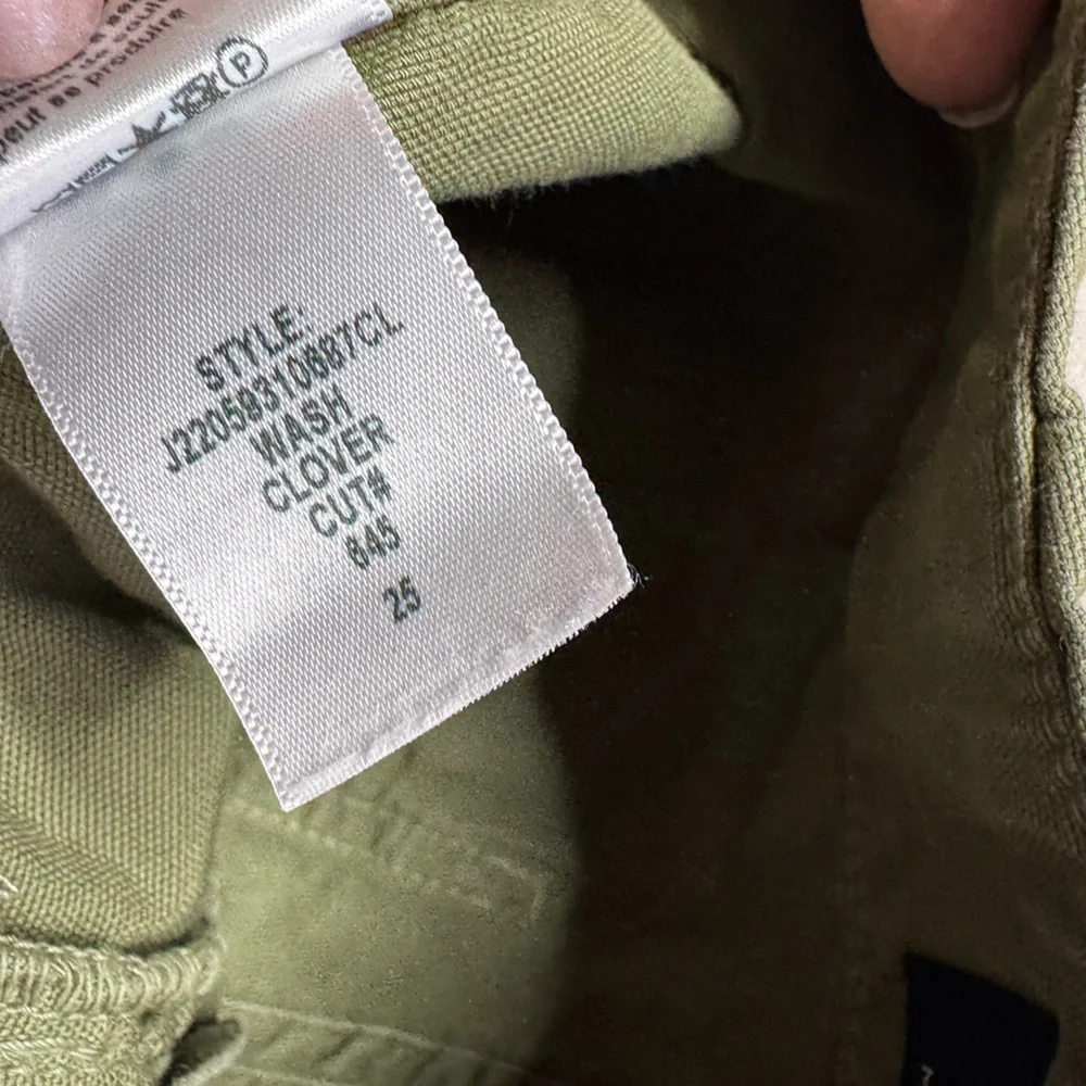 Veronica Beard Arya Jeans Paint Splash Clover Oliver Green Crop 25 - Picture 9 of 10